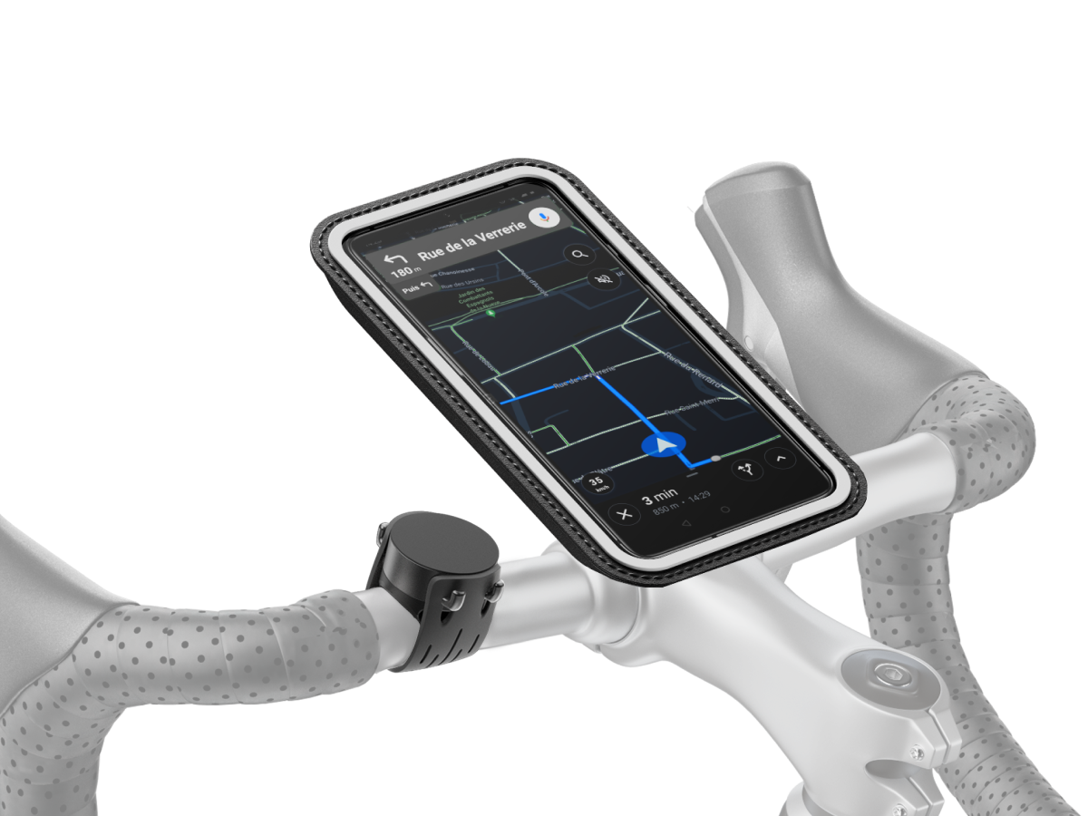 Support téléphone pour guidon de vélo