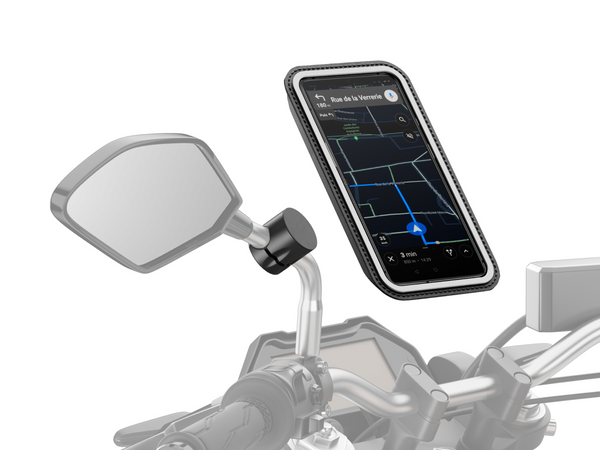 Support téléphone pour rétroviseur de moto PRO